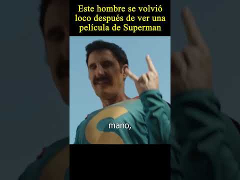 🤣Este hombre se volvio loco despues de ver una pelicula de.... #superman #hero #movie