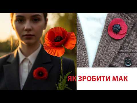 Мак Пам'яті Перемоги Як зробити з фетру просто Значення символу Легкий майстер-клас до Дня пам'яті