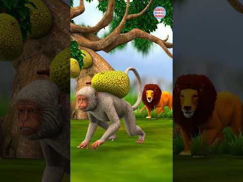 Bandar Kathal Chor 🐒| Hindi Moral Stories | Hindi Kahani | Animal Stories #shorts #story