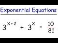 Solving Exponential Equations in Algebra and Precalculus