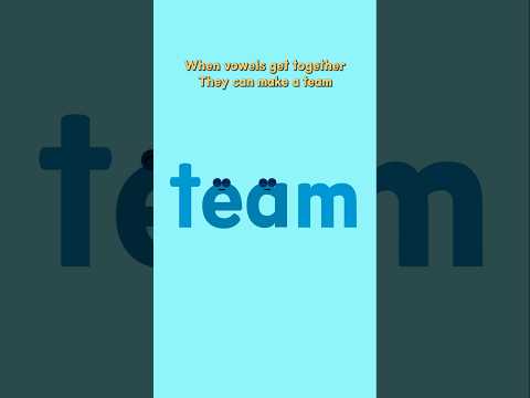 Vowel Teams Explained in a Song #vowels #englishpractice #englishpronunciation