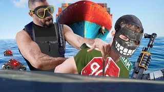 YouTube thumbnail for Stimpee's video titled 'This Underwater Rust Raid Got Me WET💧'