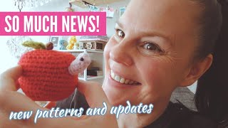 SO much crochet (and knitting) news to share! New FREE crochet patterns