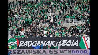 Doping kibiców Legii i Radomiaka w Radomiu
