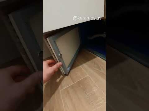 Доступ к сифону под ванной✅#keramoslav #плиточникмосква #керамогранит