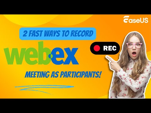 How to Record Webex Meeting As Participants 2024 [With Audio]