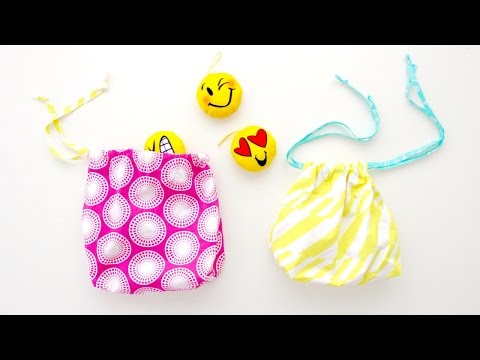 How to sew a drawstring bag