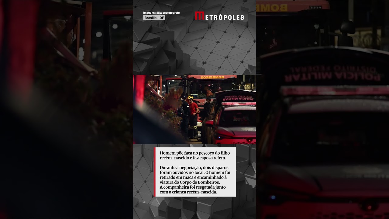 Homem que fez família refém no DF é contido pela PM e bebê é resgatado