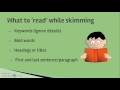 Skimming and Scanning Reading Strategies