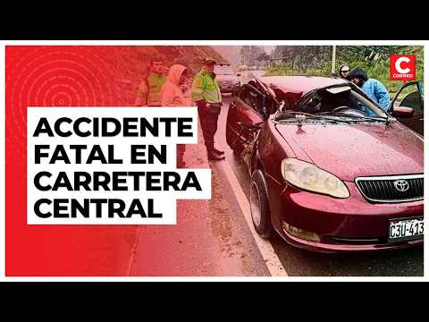 Tragedia en Carretera Central: pasajero muere tras impacto de roca | Correo