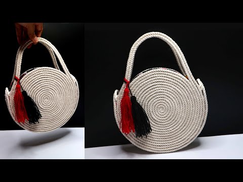 Ide Kreatif Tas dari Tali | DIY Circle Rope Bag