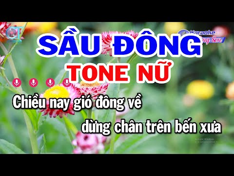 Karaoke Sầu Đông Tone Nữ ( Am ) Nhạc Sống Đồng Sen