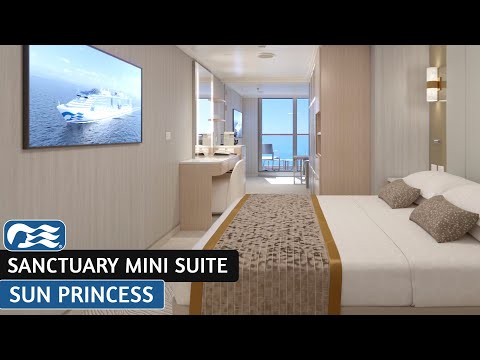 Sun Princess | Sanctuary Mini Suite Full Walkthrough Tour | Princess Cruises | 2025 | 4K