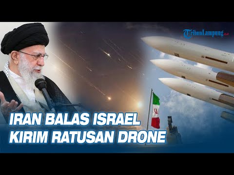 Serangan Balasan Dimulai, Iran Kirim Ratusan Drone Gempur Israel