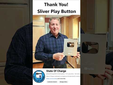 100,000 Subs & A Silver Play Button! Thank You! #silverplaybutton #evcharging  #evchargers