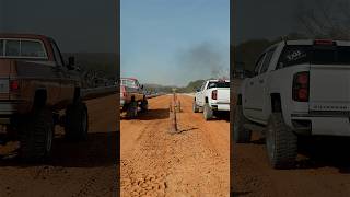 Diesel dirt drags in my Cummins swapped squarebody!!