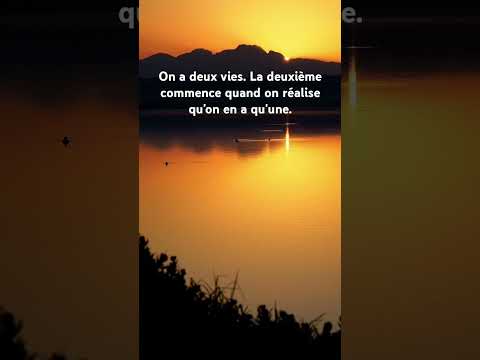 Deux vies #citation #proverbes #confucius #youtubeshorts #ytshorts #youtube #ytviral #vie #yt