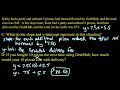 Writing Linear Equations from Word Problems