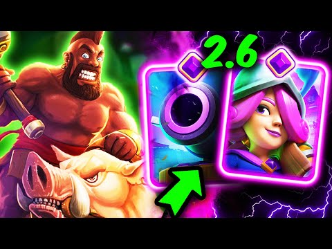 DEFENDIENDO MEGA PUSH CON CAÑO EVOLUCIÓN...‼️☠️ MAZO 2.6 DE MONTAPUERCOS CLASH ROYALE