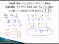 Exploring Parallel and Perpendicular Equations