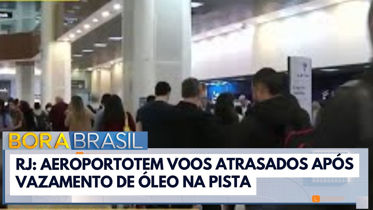 RJ Aeroporto Santos Dumont tem voos atrasados após vazamento de óleo na pista