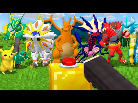 Encontre o Botão e Ganhe Pokémon no Minecraft Pixelmon