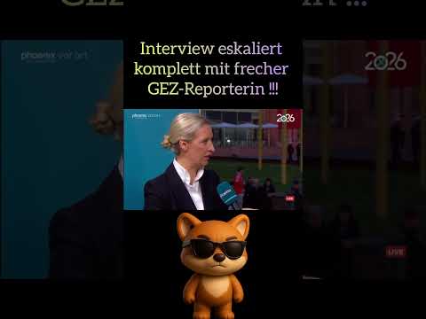 Interview eskaliert komplett mit frecher GEZ-Reporterin
