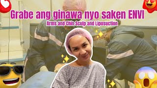 Grabe ang ginawa sa akin ng ENVI Skin Beauty and Wellness! Arms and Chin Sculpt Liposuction!