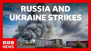 Thumbnail for the video "Russia says Ukraine fired ‘massive’ attack, as Kyiv market hit by Moscow strike | BBC News" from BBC News