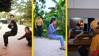 Best magic collection | Invisible chair | Funny magic video