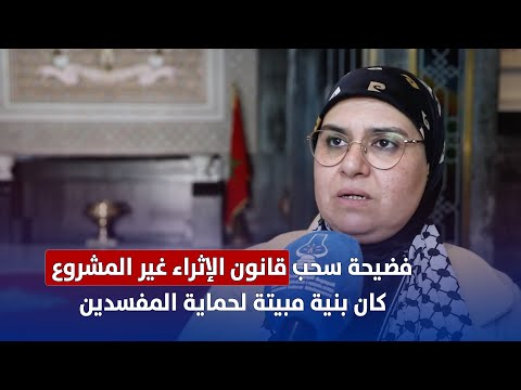 فضيحة سحب الإثراء غير المشروع كان بنية مبيتة لحماية المفسدين