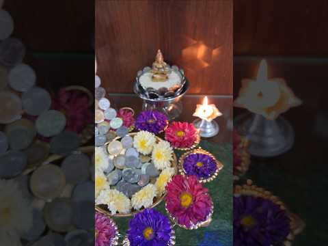 🪔 घरीच सुंदर लक्ष्मीपूजन सजावट | सोपी DIY आयडिया DIY Coin lotus flower for Lakshmi pooja #laxipujan