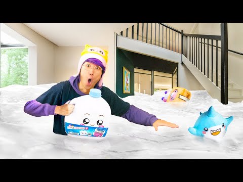 I FILLED MY BEST FRIEND'S ROOM WITH MILK! (CRAZIEST LANKYBOX VIDEO EVER!)