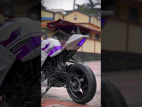 RGB ring light for RC 200 🌈 Ktm RC 200 modified 💜 #rc390 #ytshorts #shorts #viralshorts