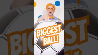 What's the BIGGEST Soccer Ball ⚽️ Blippi Can Play With?