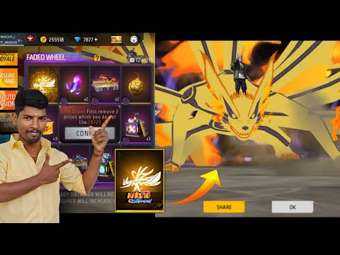 I GOT NEW ANIMATION 🔥 NEW FADED WHEEL FREEFIRE 🤩 NARUTO NiNE TAILS ANIMATION EVENT TAMIL