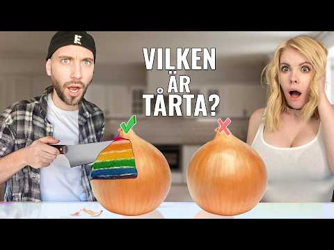 Testar Realistiska Tårtor! Äkta eller fake?