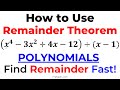 Remainder Theorem and Polynomial Division