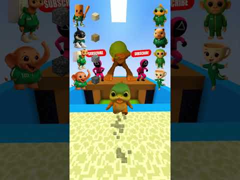 Los Tralaleritos Kids vs Squid Game Sky Jump CHALLENGE P.3 #minecraft #gmod #roblox