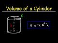 Cylinder Volume and Area Concepts