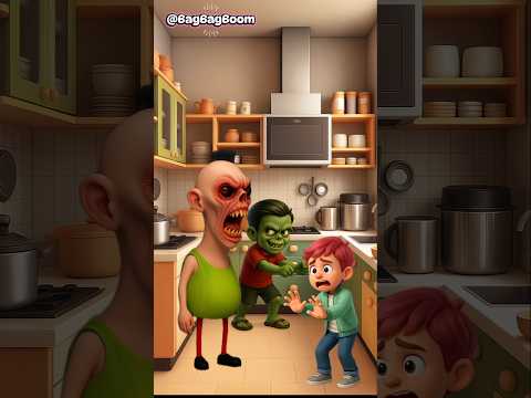 HAMOOD MONSTER AND ZOMBIES ARE CHASING ME😭😭 #animation #horror #cartoon #games #hamoodhabibi