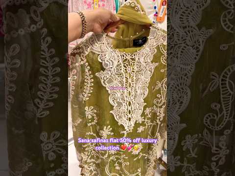 Sana safinaz flat 50% off luxury collection #shorts #youtubeshorts #sanasafinaz #miraalvlogs