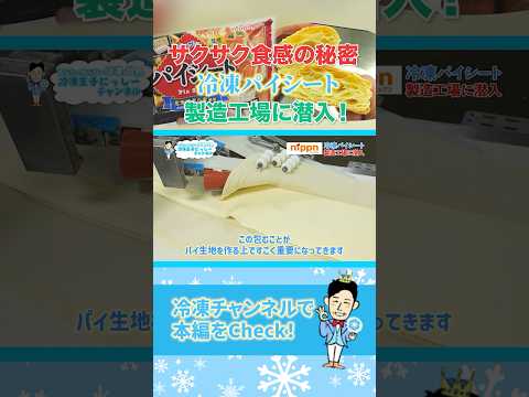 【ニップン】冷凍パイシート製造工場に潜入！ #shorts