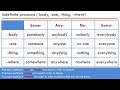 Indefinite Pronouns and Their Usage