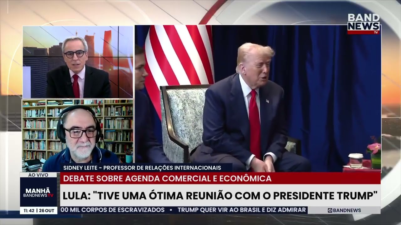 Lula e Trump se reúnem e debatem relações comerciais | BandNews TV