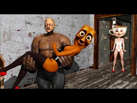 Ballerina Cappuccina take revenge on Grandpa for Tung Tung Sahur | Funny horror animation