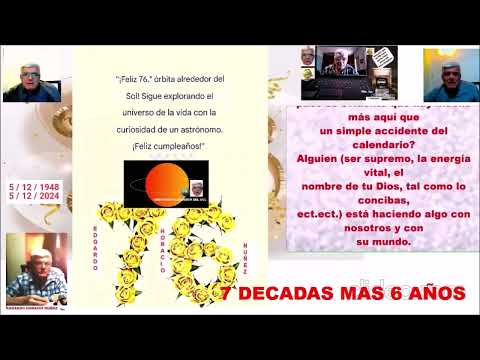 CUMPLIENDO 7 DECADAS MAS 6 AÑOS