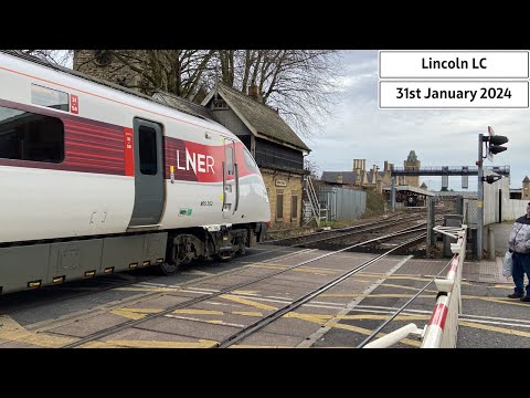 Lincoln High Street Level Crossing (31/01/2024)