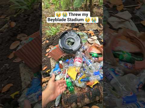 Parents threw my Beyblade stadium 🥲 #BeybladeStadium #Beyblade #BeybladeX #BeybladeBurst #BeyStadium