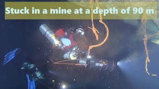 Montola Mine Diving - Stuck in a mine at a depth of 90 m